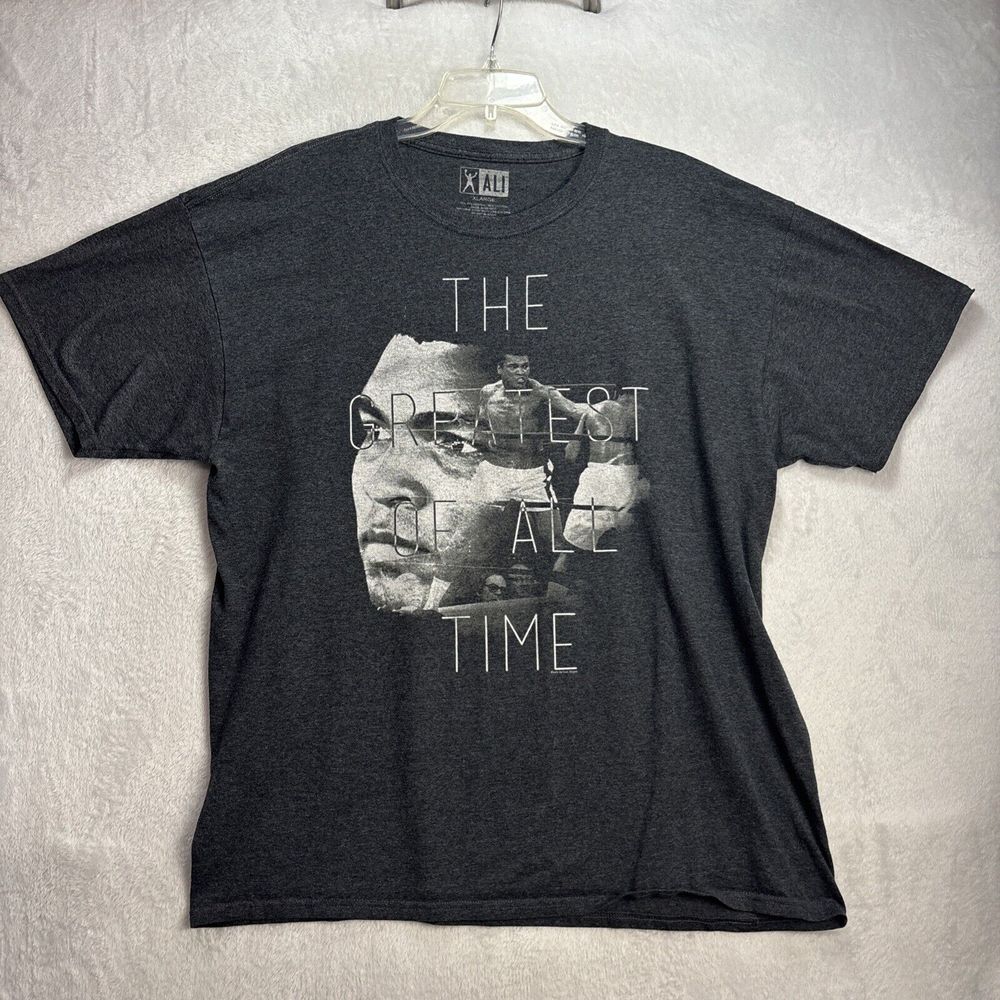 Muhammad Ali - The GOAT Short Sleeve - Heather Gray Adult T-Shirt Boxing size XL